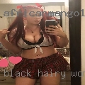 Black hairy woman's pussy